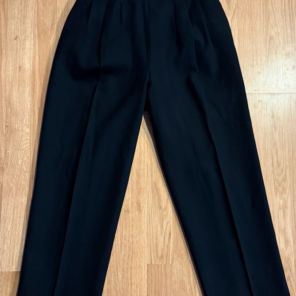 Vintage Gianni Petite 100% Pure Wool Women’s Dress Pants - Black - Size 8